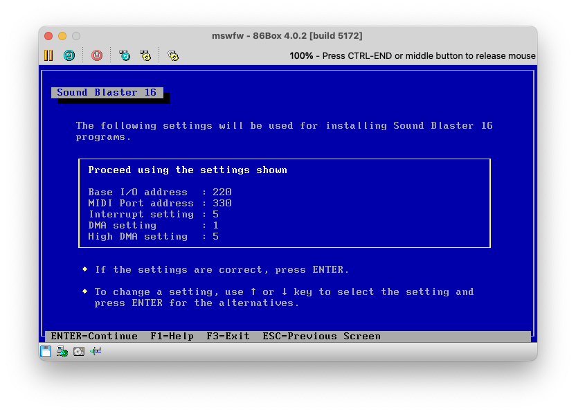 Sound Blaster 16 Installer